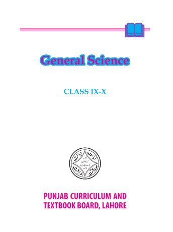 Matric 9th & 10th General Science (EM) PCTB Textbook PDF