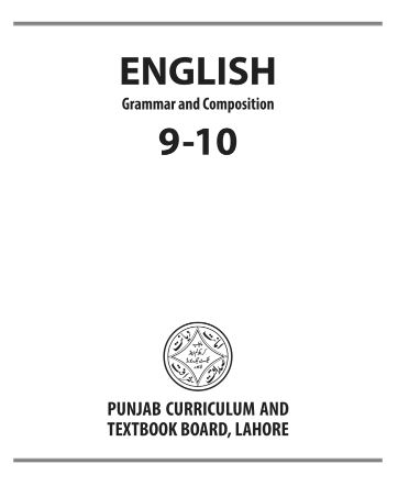 Class 9th & 10th English Grammar and Composition PCTB Text Book