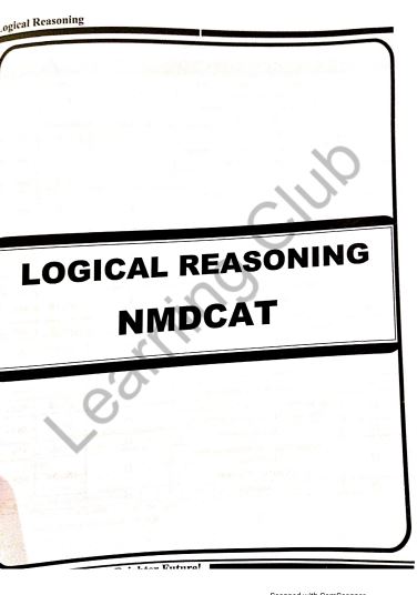 STEP MDCAT Logical Reasoning Practice Book Portion PDF