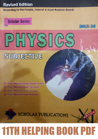 1st Year Scholar Series Physics Helping Book PDF
