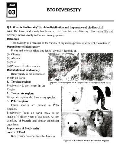 9th Class Biology (EM) Chapter 3 Notes Complete PDF