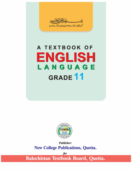 11th Class English Balochistan Textbook PDF